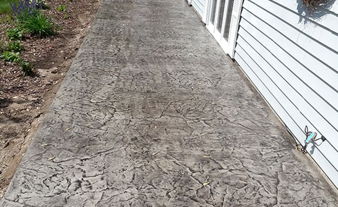 Stamped Concrete Sidewalk